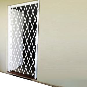 Système de sécurité escamotable de barrière de porte de bâti de mur coulissant escamotable de porte en métal de porte de barrière de sécurité escamotable - Product Image 3