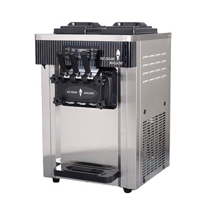 Chuyên nghiệp 25-28l/h 3 hương vị thép không gỉ mềm <span class=keywords><strong>Ice</strong></span> <span class=keywords><strong>Cream</strong></span> Maker Máy thương mại mềm phục vụ máy làm kem - Product Image 1