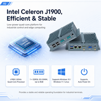 Computadora Robusta sin Ventilador, Doble LAN, COM, USB, HD, VGA, Almacenamiento Opcional para Equipos de Fábrica, OEM, ODM, PC Industrial Personalizado sin Ventilador