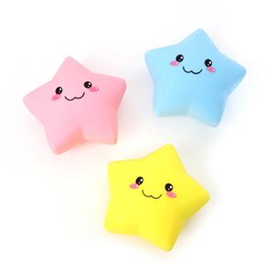 Juguetes de Goma Suave con Forma de Luna y Estrella, Juguetes Sensoriales Antiestrés de Rebote Lento para Todas las Edades, Regalos - Product Image 6