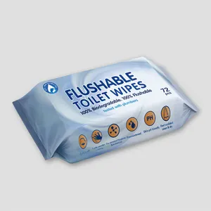 eco-friendly biodegradable sensitive women wet toilet wipes