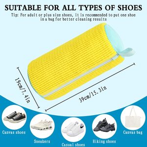 Sac de lavage pour chaussures 360Cleaning&Protection anti-déformation pour lave-linge, tissu chenille moelleux de qualité supérieure, grande capacité, salle de bain - Product Image 2