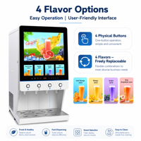 Distributeur de boissons commercial intelligent CE, puissance de refroidissement 550W, fonction de chauffage 1600W, machine distributrice automatique de jus