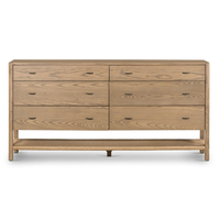 Artisanat Moderne Chêne Naturel Antique Chambre Commode pour Meubles Mur Monté Chevet Entrée Console Table Tiroir Hall De Stockage