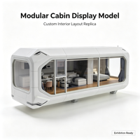 Modèle d'intérieur de cabine modulaire personnalisée