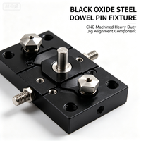 Goupille de centrage en acier inoxydable oxydé noir usinée CNC, outil de positionnement de précision robuste pour la production automatisée