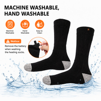 Beheizbare Socken für Männer und Frauen Wiederaufladbar Waschbar für Jagd Camping Wandern Spazieren Angeln Radfahren Outdoor-Arbeit