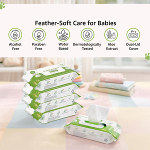 Ventes en gros de lingettes pour bébés biodégradables et organiques pour le nettoyage du visage et des mains - Product Image 2