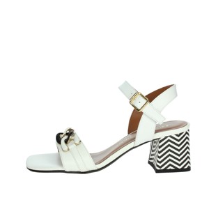 065649DP SANDALI CON TACCO BIANCO - Product Image 1