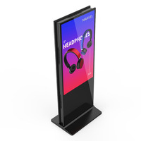 Kiosco Digital Interactivo con Pantalla LCD de Doble Cara, Pantalla Táctil, SDK, Alta Resolución, Soporte de Pie, para Vestíbulos Corporativos y Tiendas Minoristas
