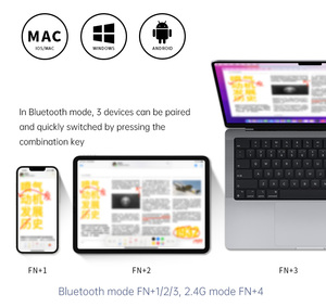 Fl esports Q75pro <span class=keywords><strong>tastiera</strong></span> meccanica 3 modalità 2.4G <span class=keywords><strong>Bluetooth</strong></span> senza fili <span class=keywords><strong>tastiera</strong></span> 82 tasti <span class=keywords><strong>tastiera</strong></span> giochi per <span class=keywords><strong>tastiera</strong></span> - Product Image 4