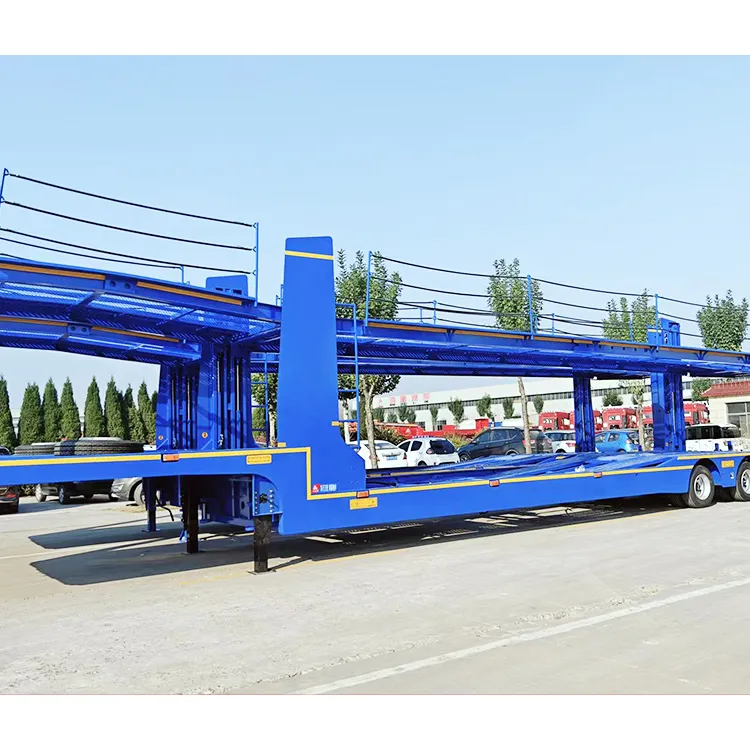 China Supplier 3 Axles Car Transport Semi Trailer Car Carrier Truck Trailer For Sale