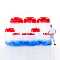 Inflables de fiesta Nerf de alta calidad Nerf War Obstacles Inflable Nerf War Bunker Battle Zone con sistema de juego IPS a la venta
