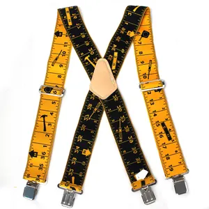 Luxury 2" Adjustable Heavy Duty Custom Logo Designer Suspenders For Mens Casual Office