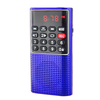 Factory Speaker Radio Mini Portabel, Pengeras Suara dengan Perekam Suara dan Pemutar MP3, Mendukung FM dan TF /USB Model Baru