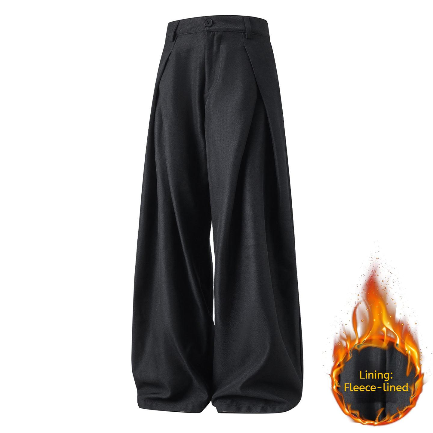 Foderato in pile nero