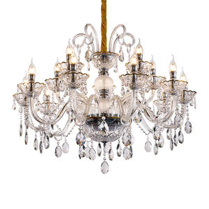 Velas de cristal de lujo europeas Maria Theresa Candelabros de cristal grandes Velas decorativas para sala de estar y hotel - Product Image 6