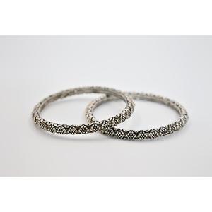 Bracelets géométriques en argent 925, style vintage, unisexe, à porter tous les jours, bijoux Manish Jewellers MJSK003 - Product Image 2