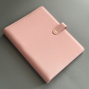 Hot bán trình bày PU padfolio máy tính xách tay bìa chương trình nghị sự 4 vòng chất kết dính Organizer kế hoạch tùy chỉnh A4 da thư mục - Product Image 3