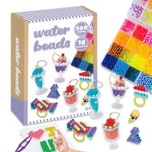 Suministros de Arte y Manualidades para el Hogar y la Escuela, Cuentas de Colores de 5 mm, 500 Unidades, Cuentas Mágicas Aqua Fuse, Juguete para Niños con Cuentas Luminosas - Product Image 1