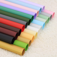 Papier d'emballage pour bouquet de fleurs coréen, couleur unie, semi-transparent, imperméable, en gros, pour fleuriste