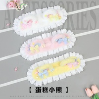 Bandeau d'oreilles de chat à pois, accessoires pour cheveux Lolita, ensemble de pinces à cheveux en peluche, accessoires de personnage