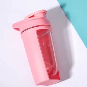 Bouteille shaker de protéines en plastique à double paroi de 600 ml avec base ronde, personnalisable avec logo, pour la gym, modèle 2026 - Product Image 4