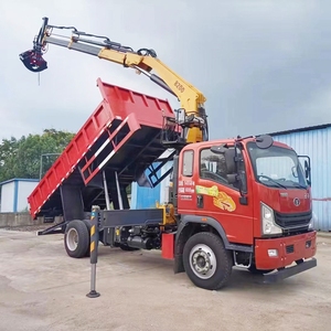 1800 Kg Forêt Mobile Camion À Plat Grue À Bois Knuckle Boom Camion Monté Grue Bois Grabber Vente en Chine - Product Image 1