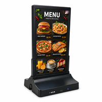 Affichage numérique de comptoir LCD 10,1 pouces avec écran à cristaux liquides, charge rapide 45W, batterie 20800mAh, CMS Cloud, affichage de menu WiFi pour la vente au détail