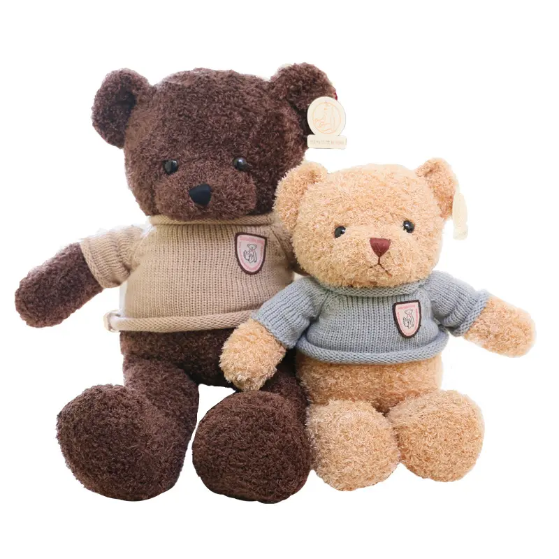 गर्म बेच प्यारा टेडी भालू स्वेटर अनुकूलित उत्पाद के साथ/गर्म बिक्री ब्रांड नई Tedy भालू आलीशान कस्टम