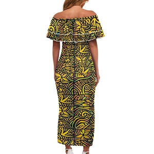 Conjunto de Vestido de <span class=keywords><strong>Dos</strong></span> <span class=keywords><strong>Piezas</strong></span> con Estampado Tradicional Dorado <span class=keywords><strong>para</strong></span> Mujer, Blusa con Volantes <span class=keywords><strong>para</strong></span> Verano, Estilo Casual <span class=keywords><strong>para</strong></span> Diario o Vacaciones - Product Image 5