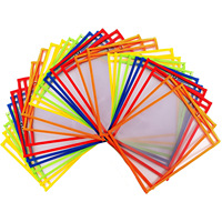 A4 taille personnalisée cadeaux pour enfants réutilisable PVC transparent couture effaçable à sec poche pour documents PET traçage écriture effaçable à sec sac