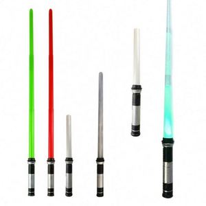 Lot de 2 sabres laser LED pour enfants, écologiques, en plastique de haute qualité, avec lumières clignotantes et phosphorescentes dans le noir - Product Image 5