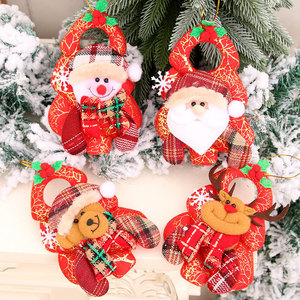 Nouvelles décorations de porte de Noël, ornements pour sapin de Noël, petits ornements de Noël et mini décorations de poupées de Noël. - Product Image 3