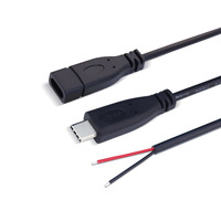 Câble USB Type C mâle-femelle à extrémité ouverte personnalisé OEM 2 4 fils