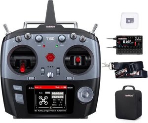 Station de sol 4,3 pouces avec télécommande Radiolink T16D 16CH, émetteur RC avec récepteur R16F pour voiture RC, FPV, UAV - Product Image 1