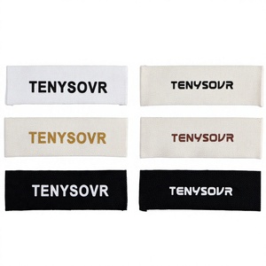 Étiquettes tissées personnalisées à coudre, étiquettes de marque en satin polyester pour vêtements, sacs et chaussures - Product Image 3