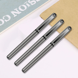 Deli S26 Gel Pen 0.7mm Metal Office Business Signature Pen Black Ink School Writing Tool - Product Image 3