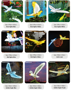 Momovalley jardín LED águila halcón caminar llamada electrónica pájaros venta Navidad Día de la independencia Acción de Gracias iluminación decorativa - Product Image 5