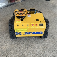 Mesin Pemotong Rumput XCMG G55 550mm dengan Remote Control, 9.5HP 224cc Mesin Longxin, Bahan Bakar Hibrida Listrik, Robot Pemotong Rumput untuk Lereng
