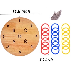 Outdoor Entertainment Wood Board <strong>Ring</strong> <strong>Toss</strong> <strong>Game</strong> Indoor <strong>and</strong> <strong>Hook</strong> for Kids <strong>and</strong> Adults - Product Image 3