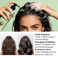 Shampooing en gros OEM ODM à l'huile de romarin, biotine et huile d'argan pour prévenir la chute des cheveux, lisser les cheveux crépus, soulager le cuir chevelu qui gratte et lutter contre les pellicules