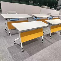 Bureau d'étude pliable en métal réglable pour enfants, design moderne, idéal pour l'étude et le télétravail