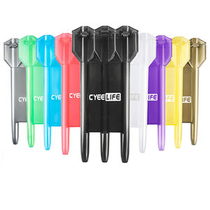 CyeeLife Porte-fléchettes en plastique transparent Étui à fléchettes 11 couleurs en option-Convient à la plupart des fléchettes - Product Image 1