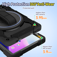 Étuis de tablette de qualité militaire testés contre les chutes pour Lenovo Tab M10 Plus Case Gen 3 10.6 2022 avec sangle de maintien et support rotatif à 360°