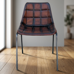 Chaise de salle à manger en velours industrielle et vintage avec siège convertible en velours, écologique et réglable pour la maison ou l'hôtel - Product Image 3