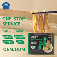 Fideos de soja secados al aire bajos en grasa y altos en proteínas Ramen instantáneo con embalaje de bolsa de sabor Tonkotsu de cerdo asado