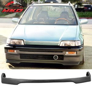 เหมาะสำหรับ Honda Civic ปี 1988-1989 ชุดแต่งกันชนหน้าทรง IKON สีดำดิบ - Product Image 1