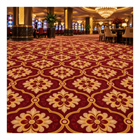 Casino-Spielzimmer Geometrisches Muster Feuerhemmender Hochbelastbarer Bedruckter Wand-zu-Wand-Teppich für Casinos