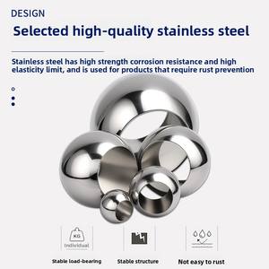 Paslanmaz çelik bilyalı vana aksesuarları 201 304 316 su medya için top mühür ile içi boş katı topu çekirdek - Product Image 3